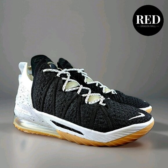 Nike LeBron XVIII 18 Gum Sole White Black CQ9283-007 - Men\'s Size 9.5 main image 7